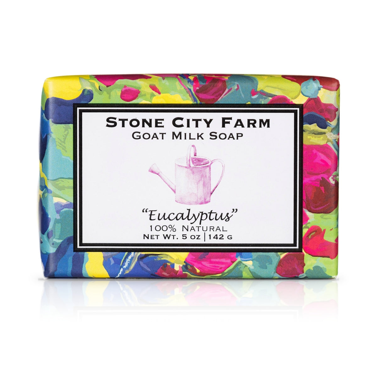 Eucalyptus Spearmint goat milk soap bar, 5 oz, wrapped