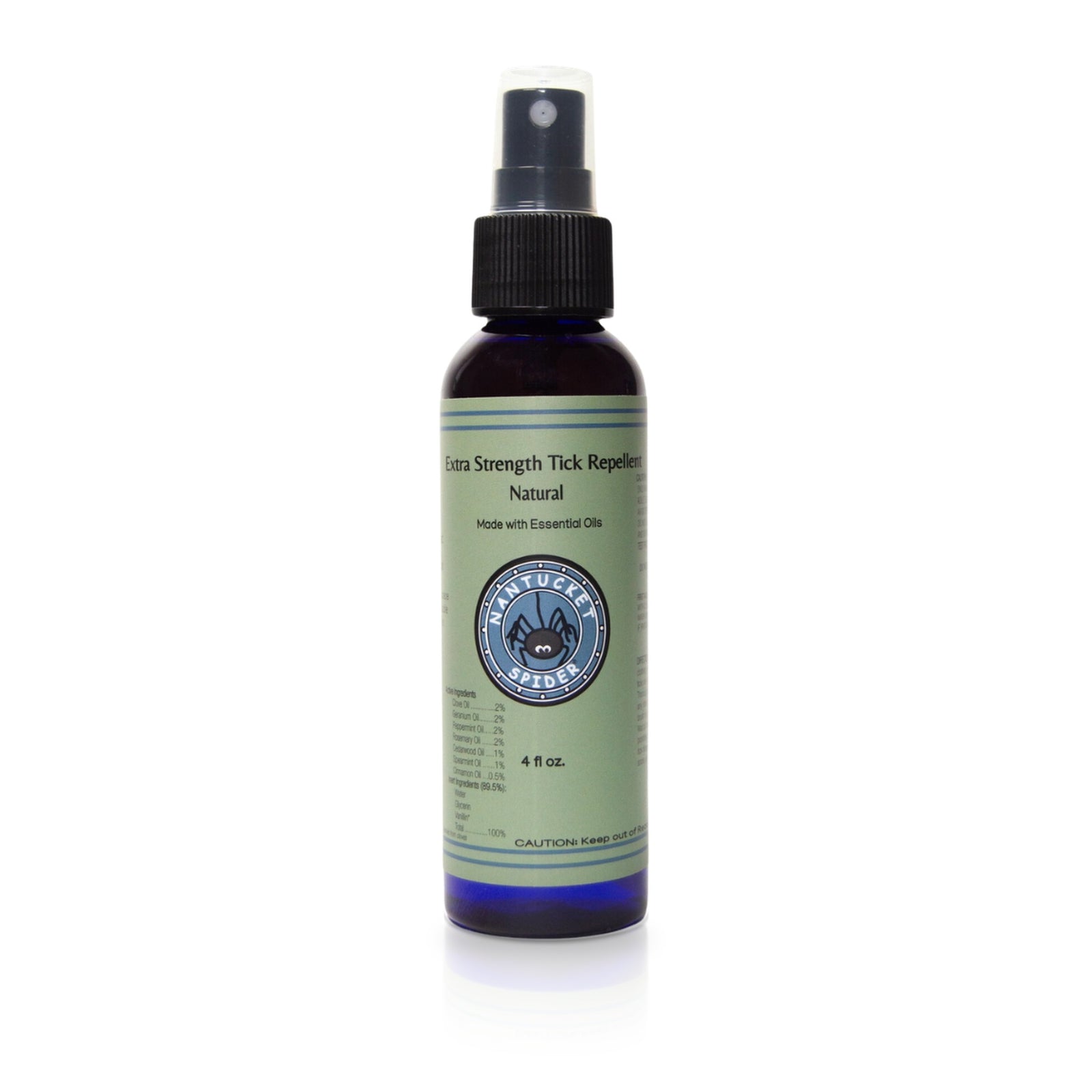 Extra Strength Tick Repellent by Nantucket Spider, 8 fl oz spray bottle