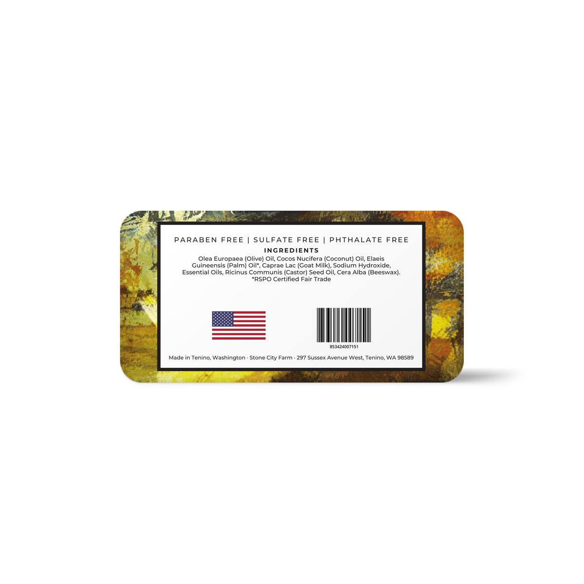 Frankincense & Myrrh Goat Milk Soap Bottom | Stone City Farm