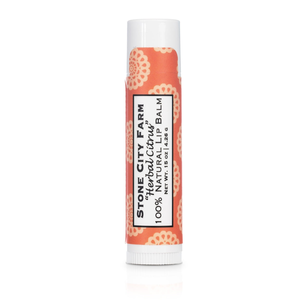 Herbal Citrus lip balm tube, 0.15 oz