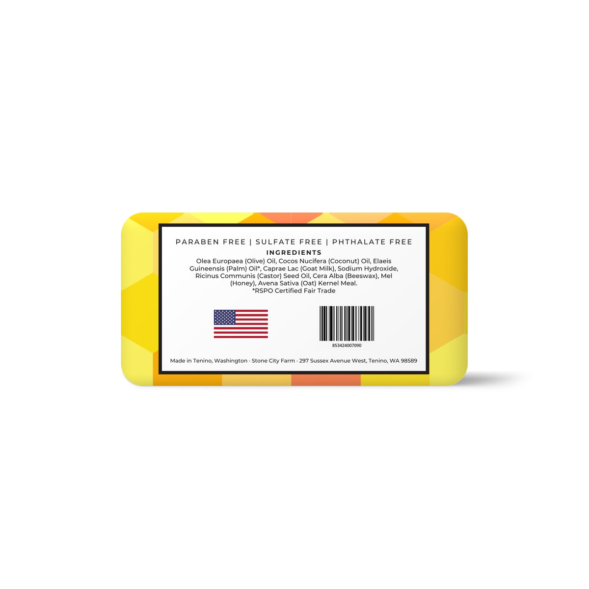 Honey & Oat Goat Milk Soap Bottom | Stone City Farm
