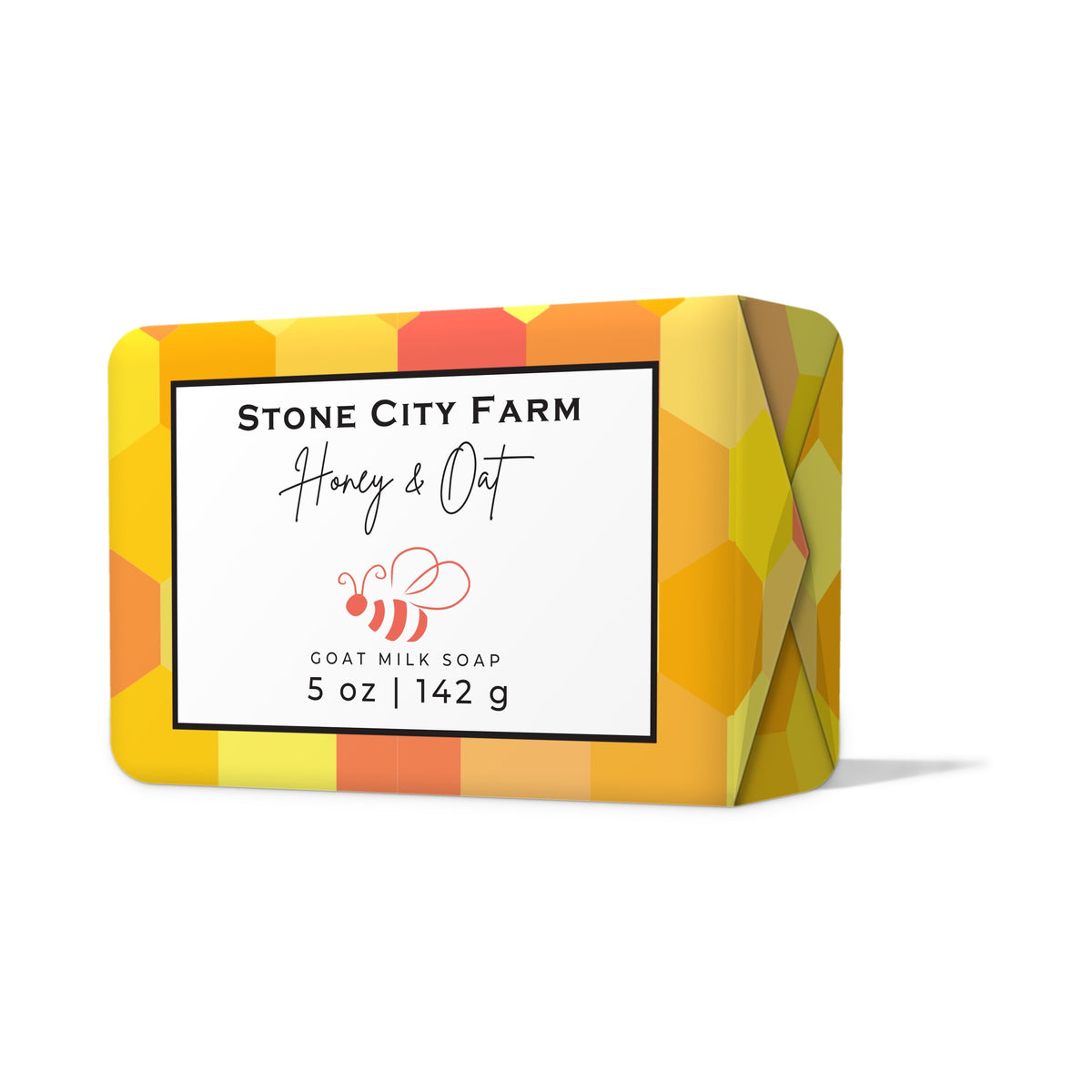 Honey & Oat Goat Milk Soap Front | Stone City Farm