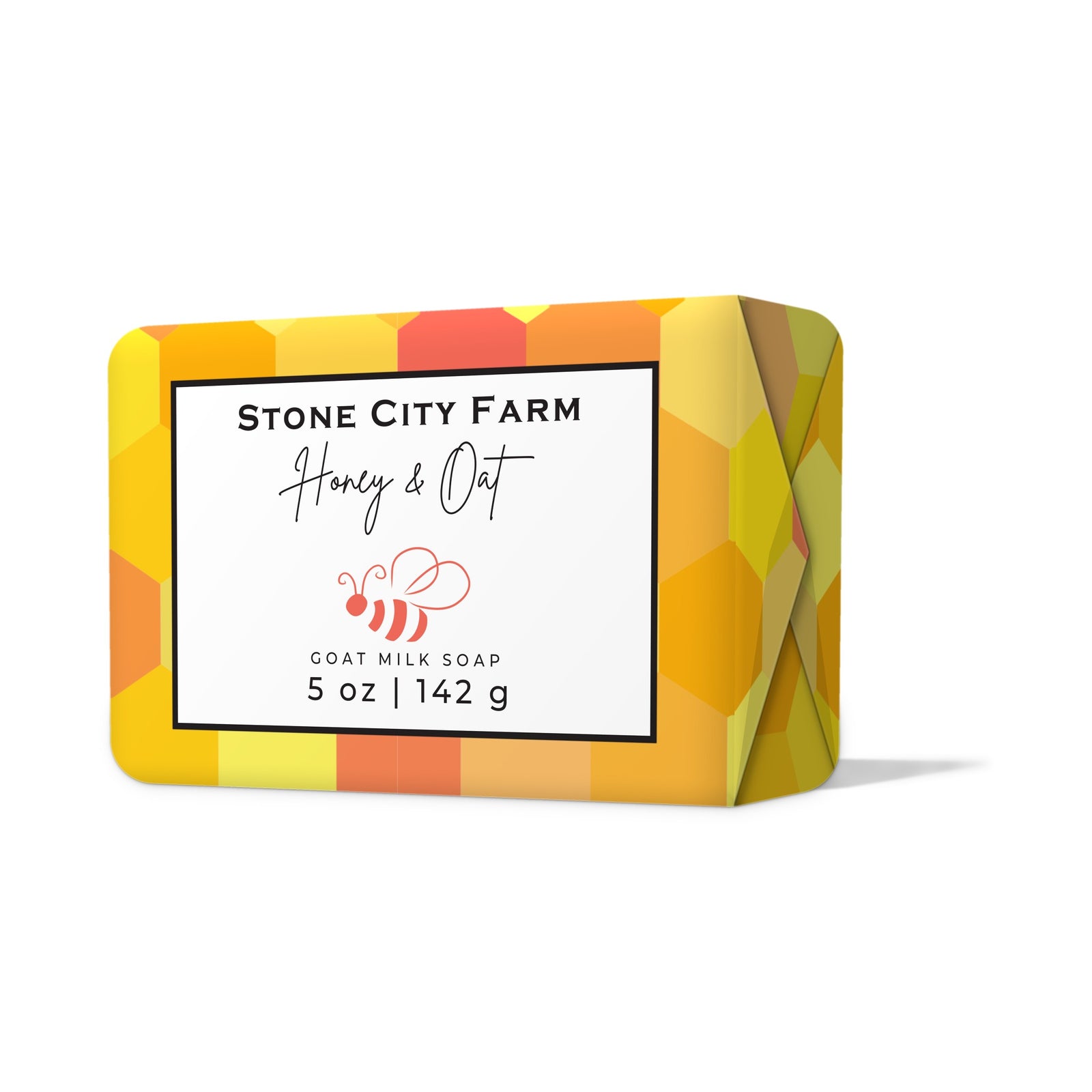 Honey & Oat Goat Milk Soap Front | Stone City Farm