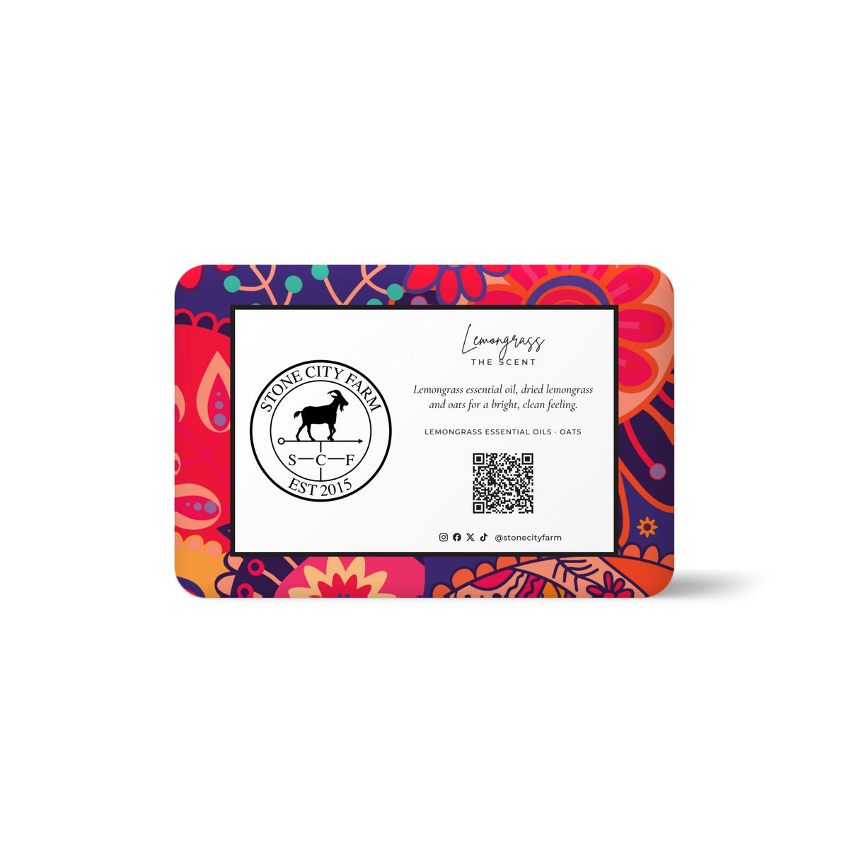 Lemongrass Goat Milk Soap Back | Stone City Farm