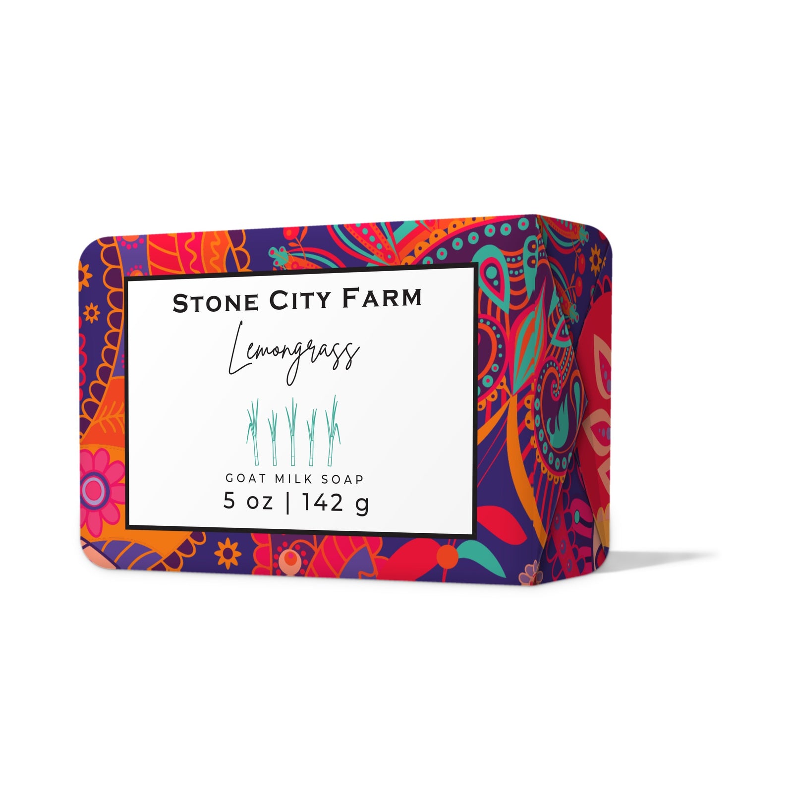 Lemongrass Goat Milk Soap Front | Stone City Farm