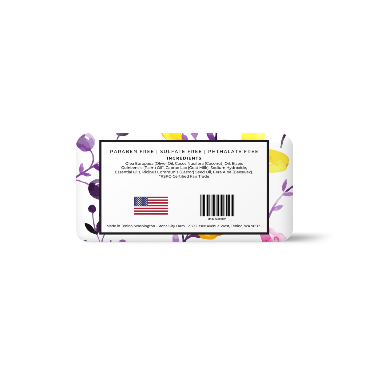 Luscious Lavender Goat Milk Soap Bottom | Stone City Farm