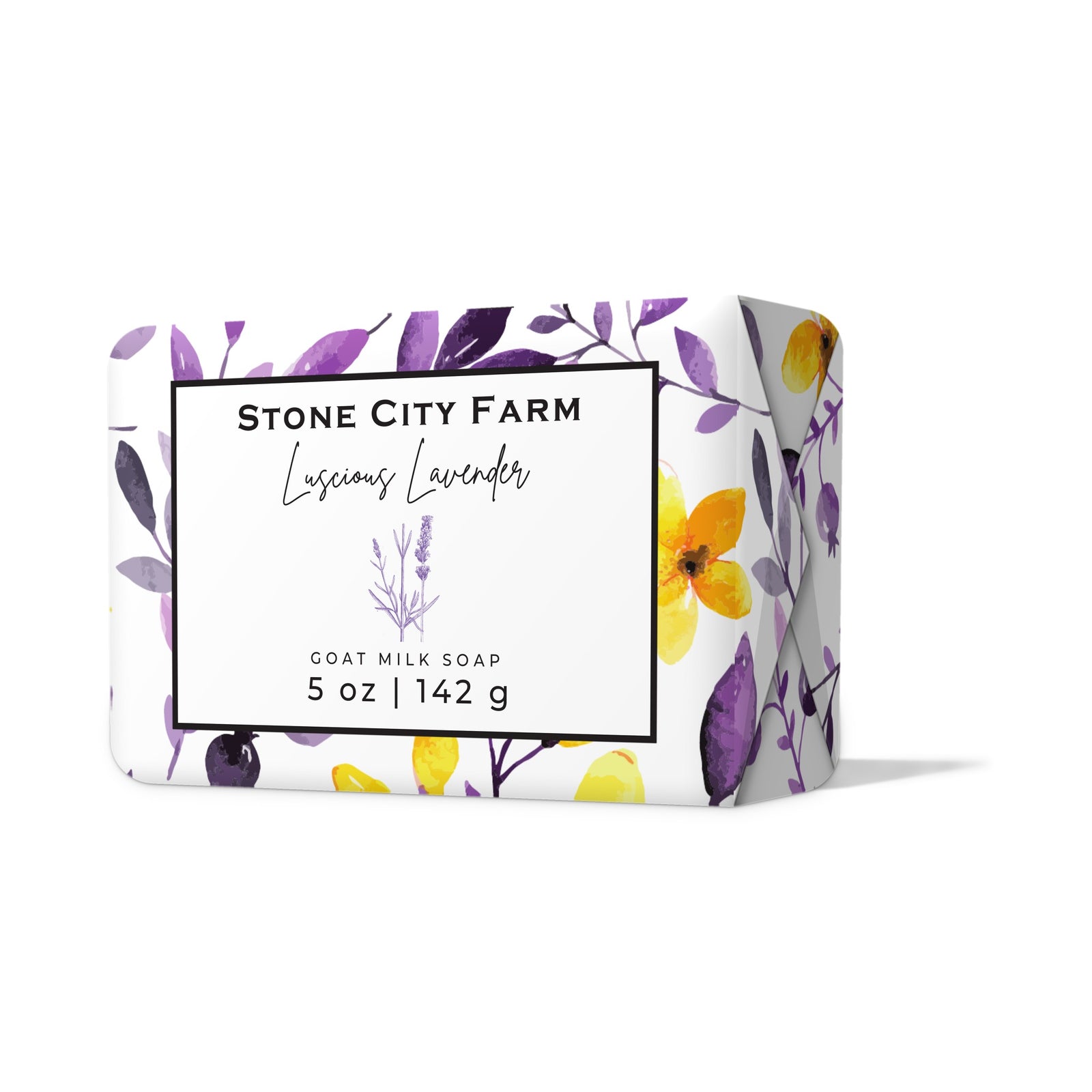 Luscious Lavender Goat Milk Soap Front | Stone City Farm