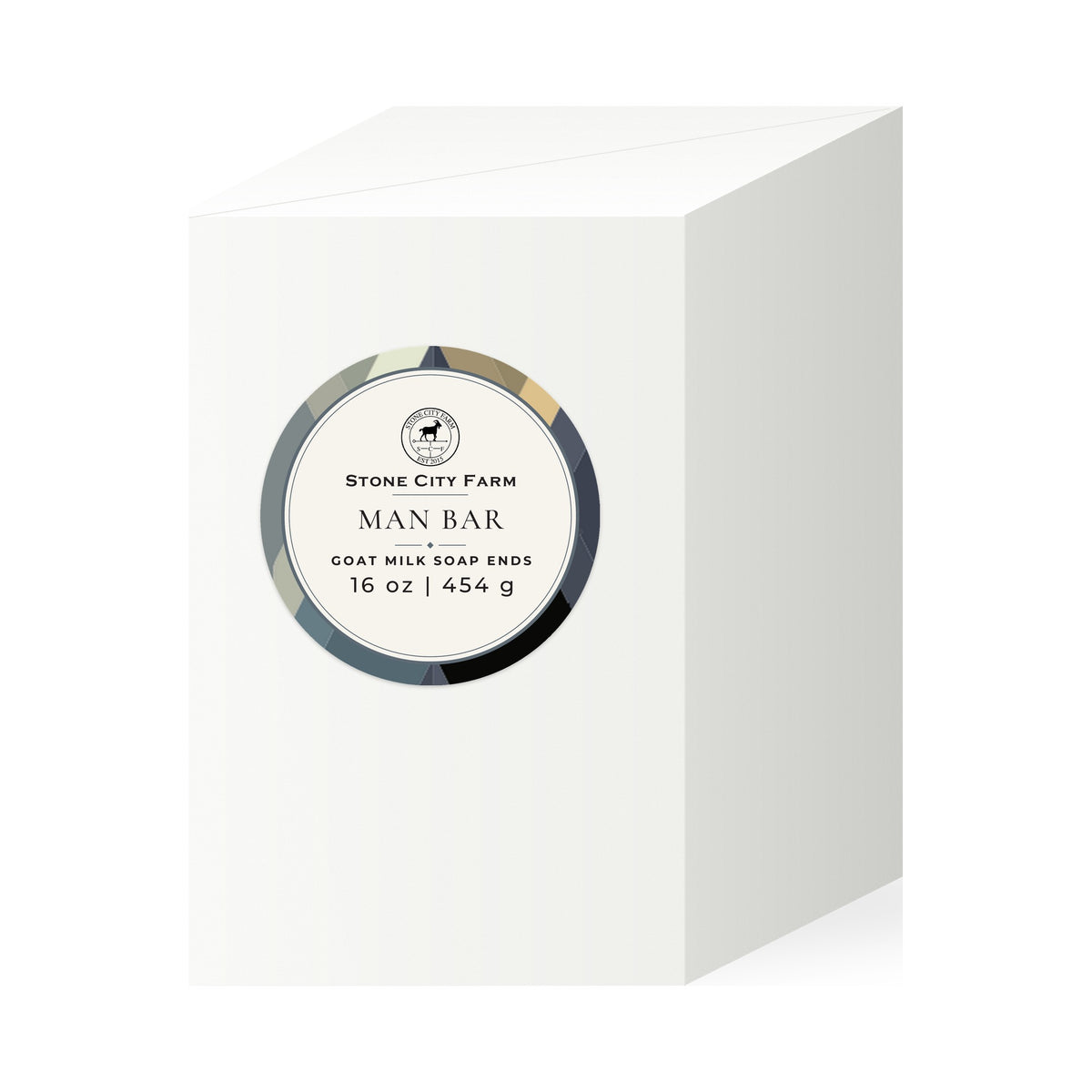 Man Bar 1 lb Goat Milk Soap Box | Stone City Farm