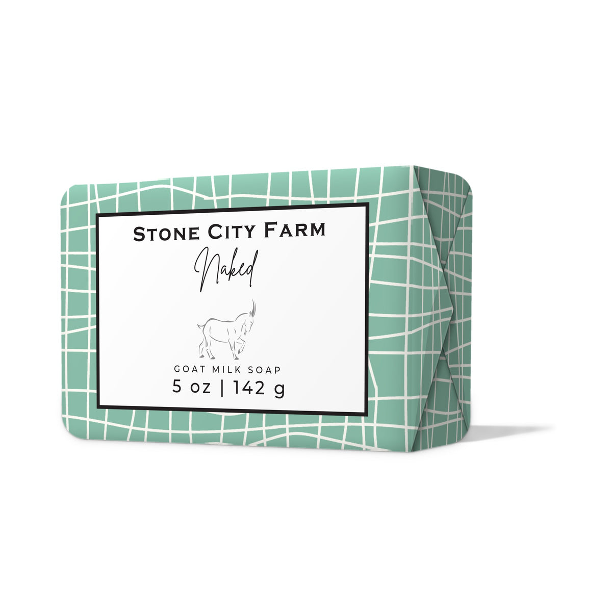 Naked Goat Milk Soap Front | Stone City Farm