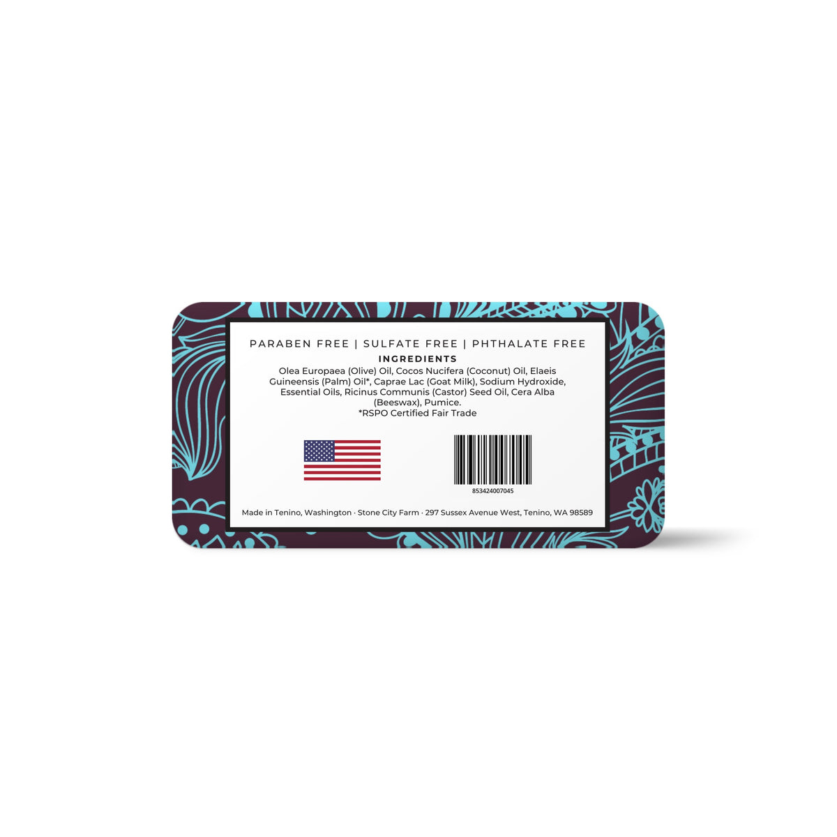 Peppermint Pumice Goat Milk Soap Bottom | Stone City Farm