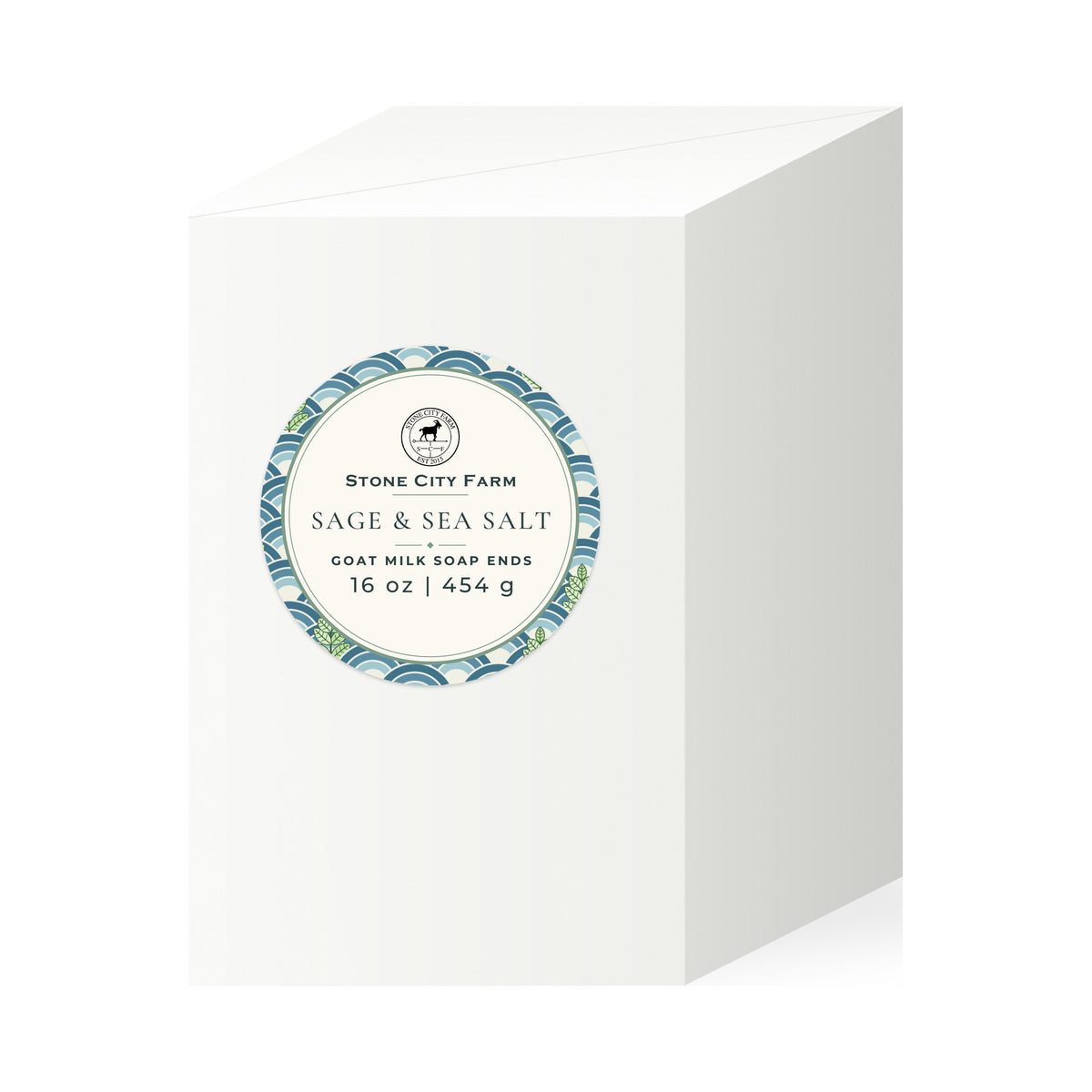 Sage and Sea Salt 1 lb Goat Milk Soap Box | Stone City Farm