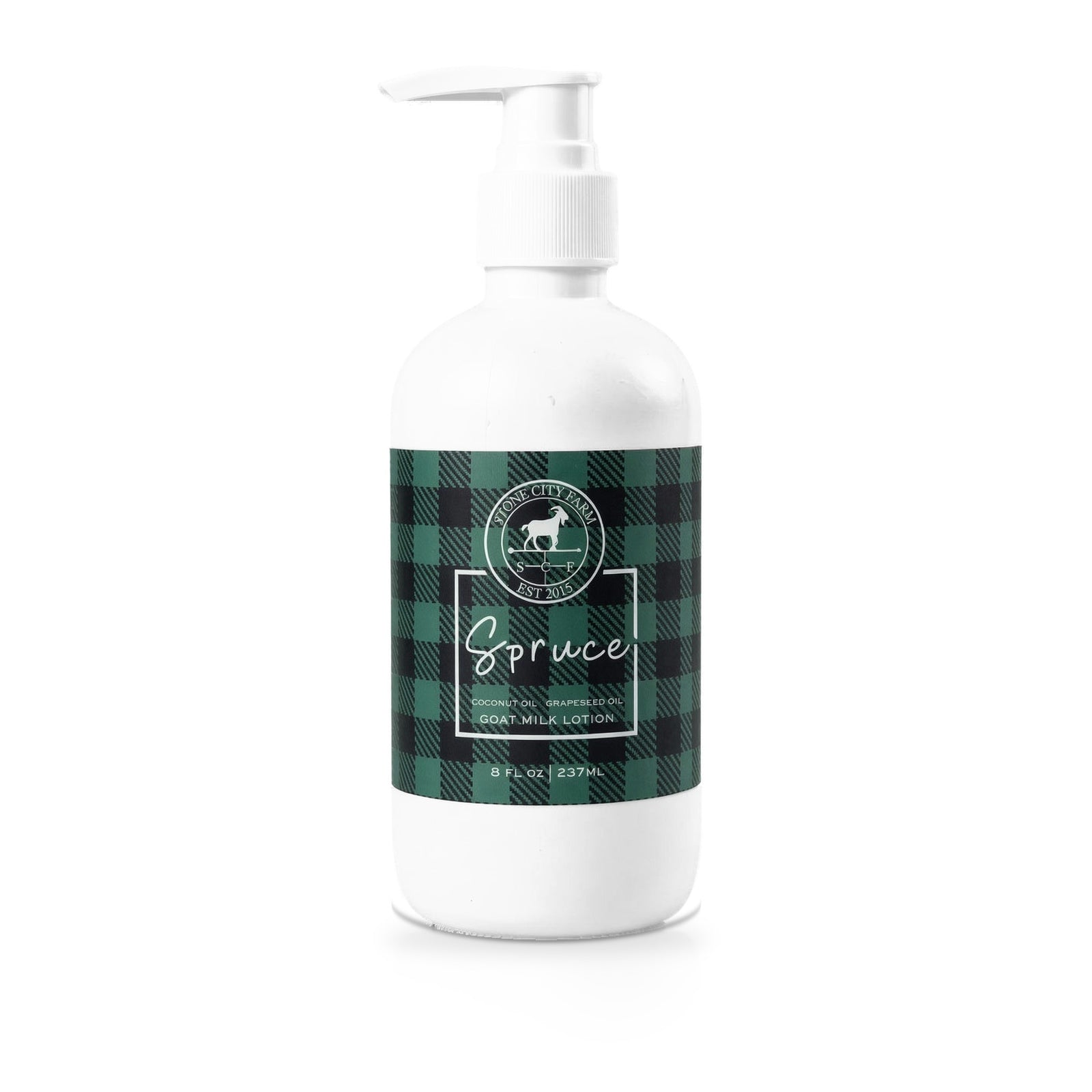 Spruce goat milk lotion, 8 fl oz pump bottle