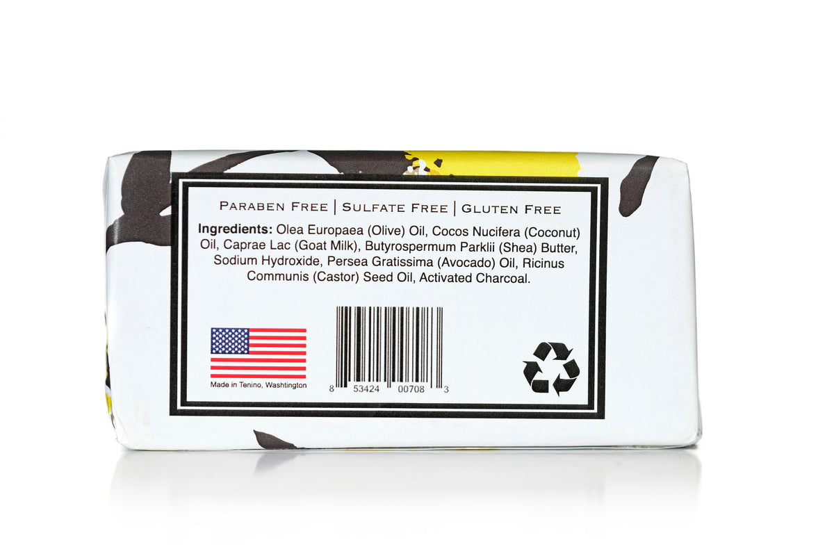 Activated Charcoal goat milk facial bar