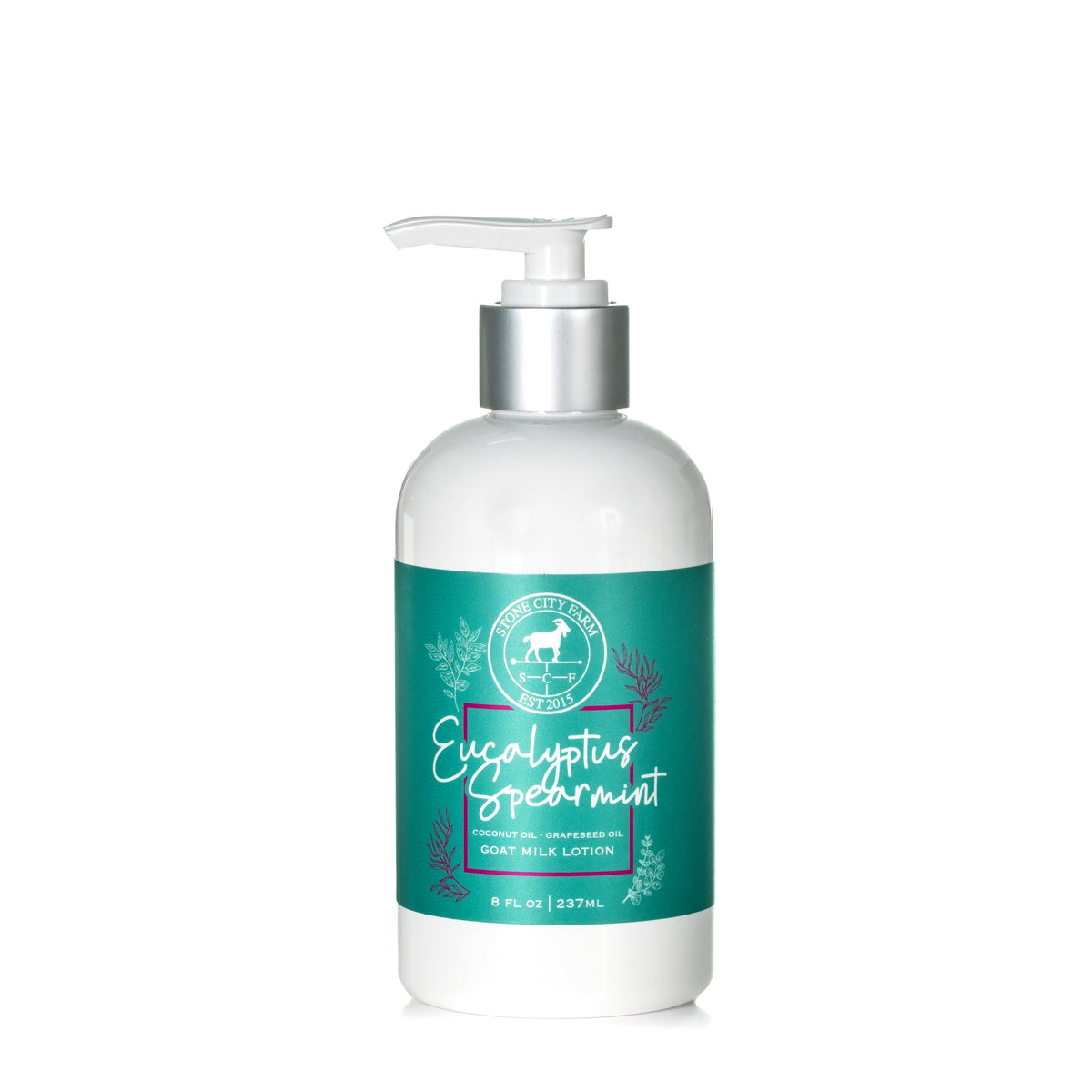 Eucalyptus Spearmint goat milk lotion, 8 fl oz