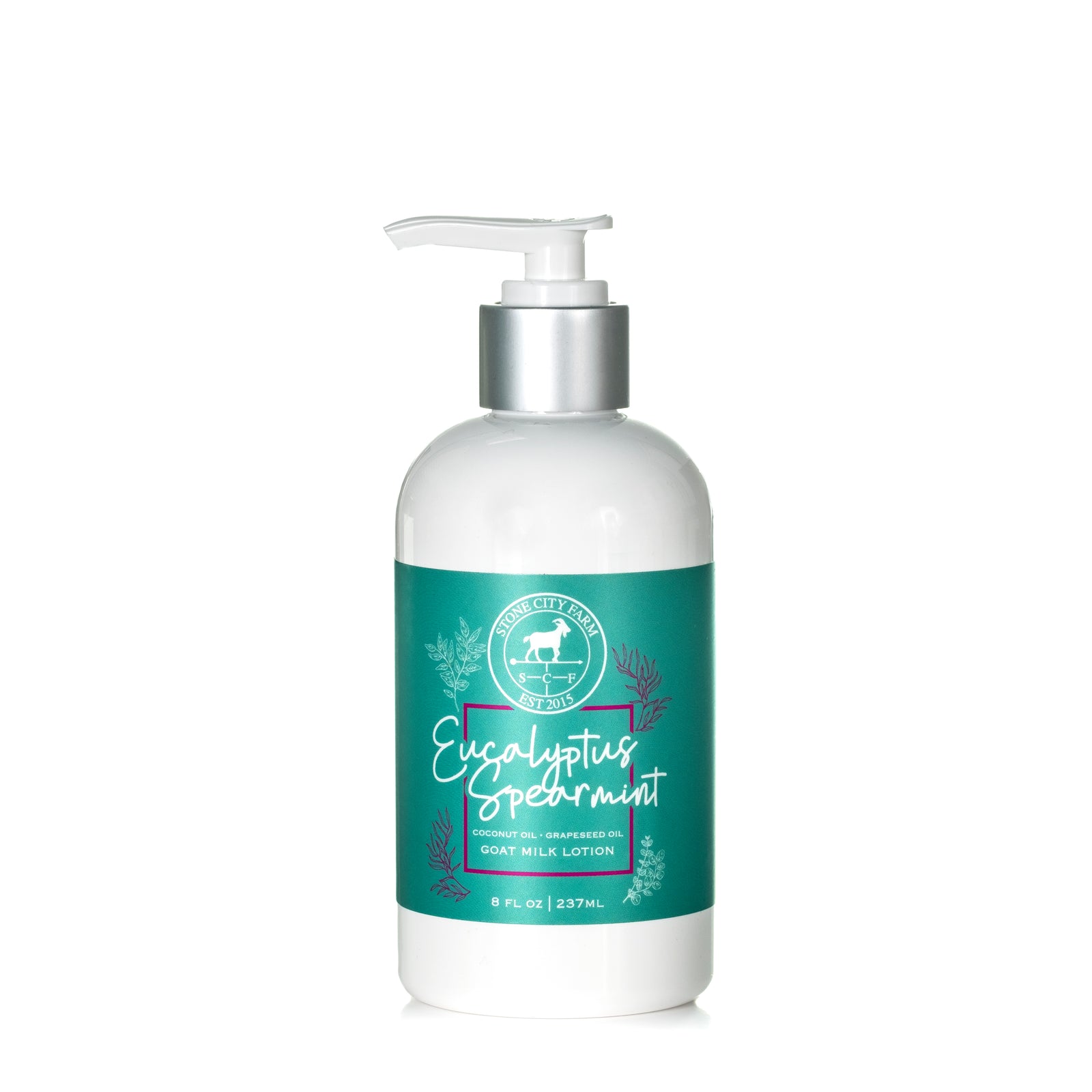 Eucalyptus Spearmint goat milk lotion, 8 fl oz