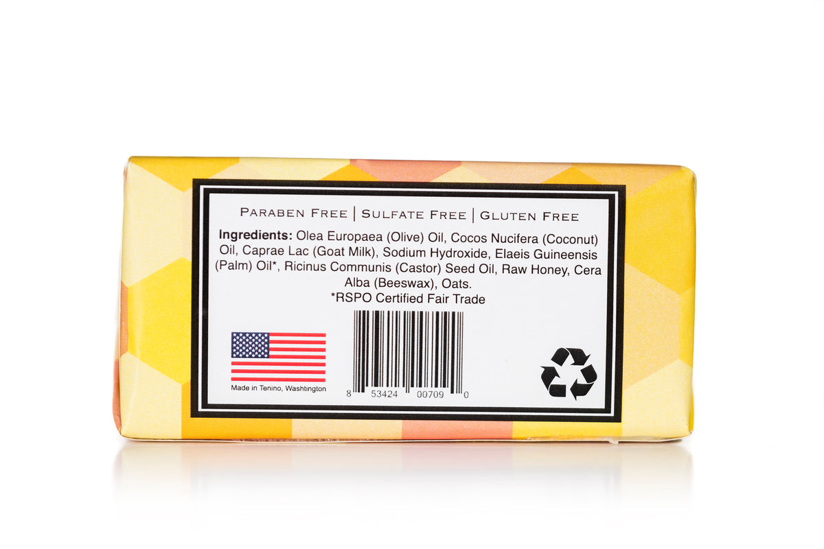 Honey & Oat goat milk soap bar