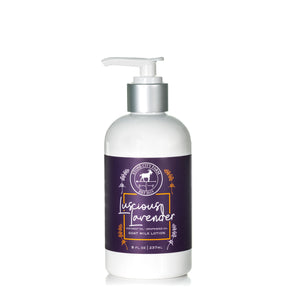 Luscious Lavender goat milk lotion, 8 fl oz