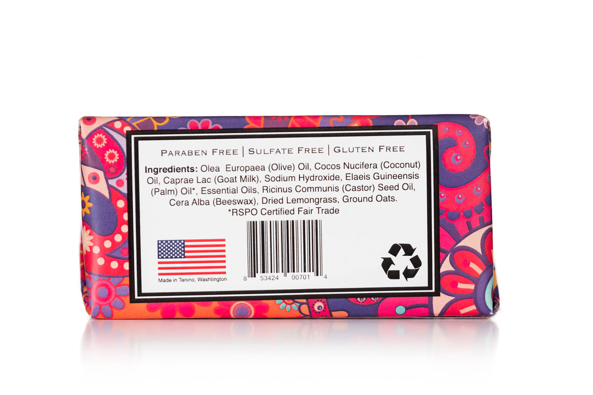 Lemongrass goat milk soap bar