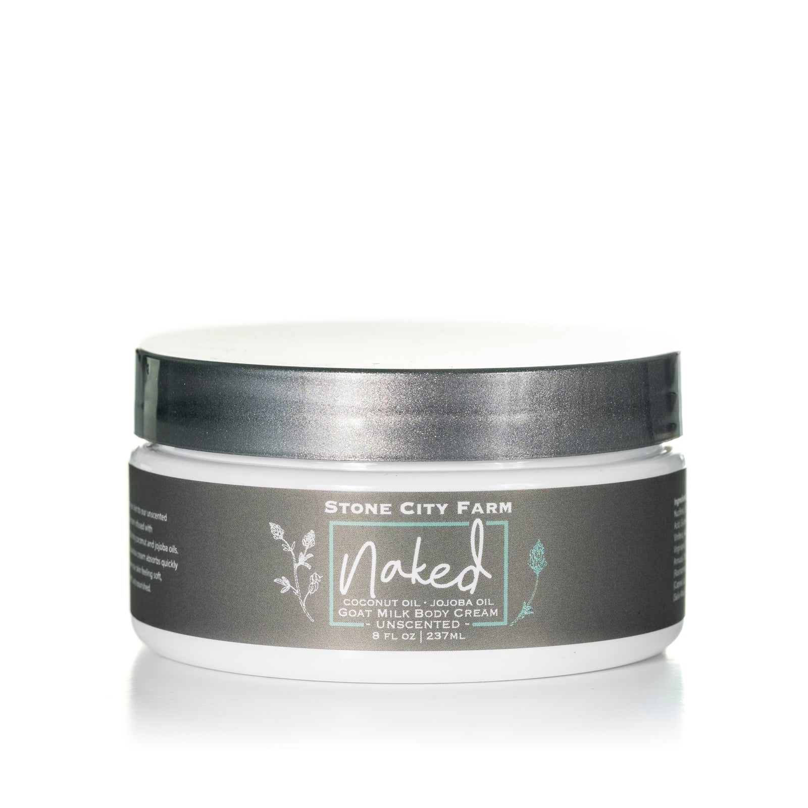 Naked unscented goat milk body cream, 8 fl oz